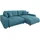 s-style möbel S-STYLE Ecksofa Emma & türkis/petrol - Maße cm, B: 234 H: 78