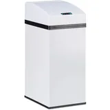 Relaxdays Sensor Mülleimer 7 l Weiß