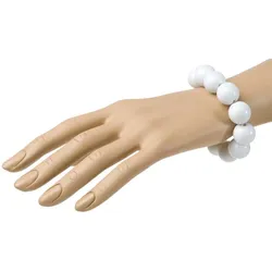 Weißes Perlen Armband - OS