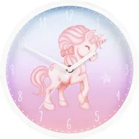 "Kinder-Wanduhr ""Magical Unicorn"", Ø 25 cm, geräuscharm (00186426)"