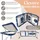 Kesser KESSER® Massageliege klappbar & höhenverstellbar 3 Zonen Massagebett Massagetisch Kosmetikliege Therapieliege Aluminium + 10x Gesichtsauflage mit Kopfstütze Armlehnen & Tasche