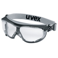 uvex carbonvision Vollsichtschutzbrille, Beschlagfreie Schutzbrille mit kratzfesten Eigenschaften, Farbe: grau / schwarz