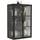 VCM Hängevitrine Flokas 95 x 60 x 35 cm Schwarz