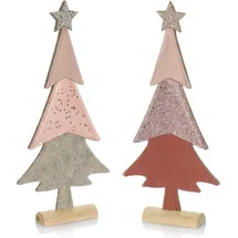 COM-FOUR Tannenbaum 37 cm pink