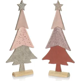 COM-FOUR Tannenbaum 37 cm pink