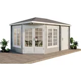 Alpholz Gartenhaus Josephine-40 Walmdach Unbehandelt 470 cm x 325 cm