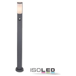 Pollerleuchte 110cm Edelstahl anthrazit IP44 mit PIR Bewegungssensor 1x E27 Fassung exkl. Leuchtmittel