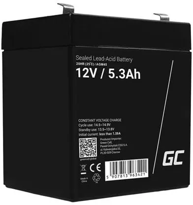 alarm system battery - Lead Acid - 5.3 Ah