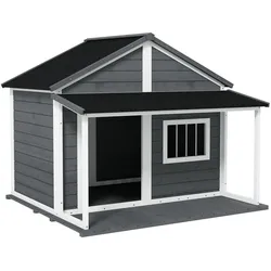 PawHut Hundehütte Tannenholz