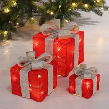 Hi LED beleuchtete Geschenkbox 3er Set