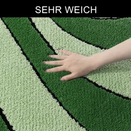 OTTO home Badteppich Anna Wellen grün 90 x 160 cm