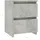 vidaXL Nachttische 2 Stk. Betongrau 30×30×40 cm Holzwerkstoff