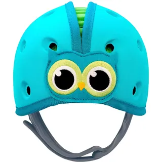 Reer safehead Babyhelm Eule, blau-grün