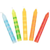 GoKi Geburtstagskerzen-Set geringelt 10 Stück