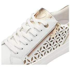 Marco Tozzi Plateausneaker Gold/Weiß 39