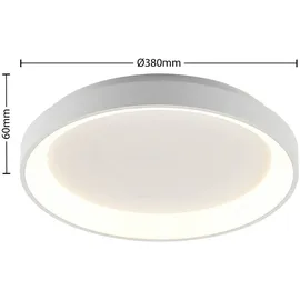 ARCCHIO LED-Deckenleuchte Vivy, Ø 38 cm, weiß, Metall