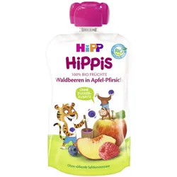 Hipp Bio Hippis Waldbeeren in Apfel-Pfirsich 100G