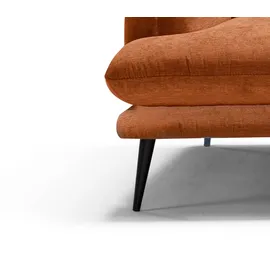 Egoitaliano 2,5-Sitzer FUNNY, hochwertiges und aktuelles Design, bequeme Rückenlehne, toller Sitzkomfort braun