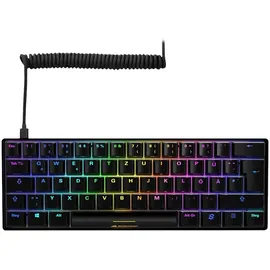 Sharkoon Skiller SGK50 S4 Black, 60% Layout, LEDs RGB, Kailh KT RED, hot-swap, USB, DE (4044951033751)