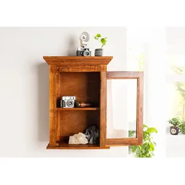 Massivmoebel24 Hängevitrine Oxford 52 x 24 x 69 cm Braun