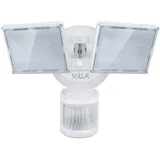 SOLLA led strahler mit bewegungsmelder, 34 W 3000LM Superhell LED-Sicherheitslicht Außen, IP65 Wasserdicht PIR Außenstrahler,5000K 2 Köpfe LED Flutlicht für Garage, Garten, Veranda, Auffahrt