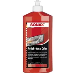 SONAX Politur Polish + Wax Color 02964000 , 500 ml - Flasche, Farbe: rot
