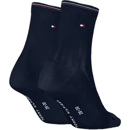 Tommy Hilfiger TH WOMEN SHORT SOCK 2P SHINE 2 Paar Blau 35-38