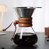 Übergießen Sie Die Kaffeemaschine, 400 Ml Kaffeefilter, Doppelschichtfilter, Kaffeetropfer, Kaffeebrauer Für Die Heimcafé-Party