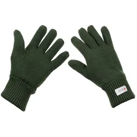 Max Fuchs MFH - Max Fuchs Strickhandschuhe mit Fleecefutter oliv, Größe XXL/11