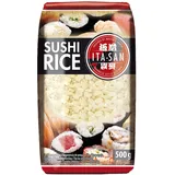 ITA-SAN Sushi Reis, Rundkorn 1. Qualität, 100% sortenrein, schnell und einfach zubereitet, vegan, halal, glutenfrei (1 x 500 g)