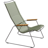 HOUE CLICK Relaxsessel Lounge chair Bambusarmlehnen Stahlgestell Olive Green