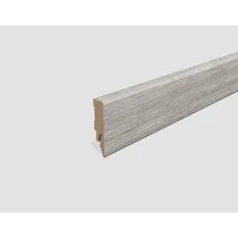 EGGER Sockelleiste L596 Kubisch für Fußboden Sherman 6 cm Eiche Hellgrau
