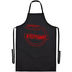 multifanshop Grillschürze - Stuttgart - Meine Fankurve - Druck rot - Schürze