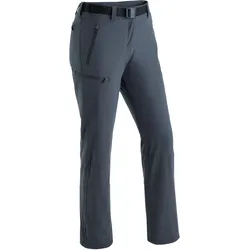 Funktionshose MAIER SPORTS "Rechberg Therm", Damen, Gr. 50, Normalgrößen, grau, 90% Polyamid, 10% Elasthan, Hosen, Wattierte Winter Outdoorhose, elastisch