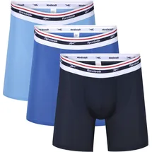 Reebok Finlo Boxershorts Blau L 3er Pack