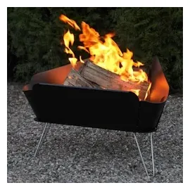 VASNER Merive M1 Feuerschale niedrig abgerundet Schwarz