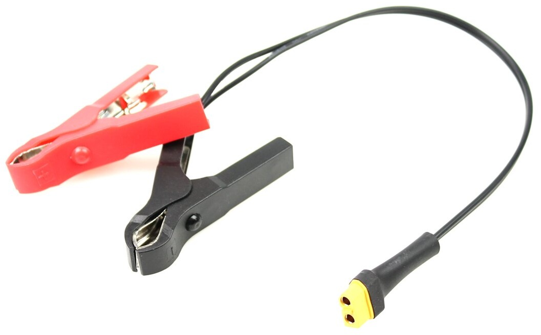 Lade-Adapter Kabel mit Krokodilklemmen auf XF2 / XF3 Ladegerätanschluss XT60