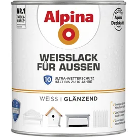 Alpina Weißlack für Außen 750 ml glänzend