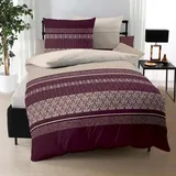 KAEPPEL Valencia Feinbiber bordeaux 135 x 200 cm + 80 x 80 cm