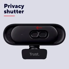 Trust Ovala 2K QHD Webcam Schwarz