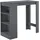 [en.casa] Bartisch Kouvola 110 x 50 x 103 cm Dunkelgrau
