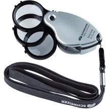FP Schweizer Einschlaglupe Tech-line Vergrößerung 3x+3x+3x=9x Linsen-ø 38 mm