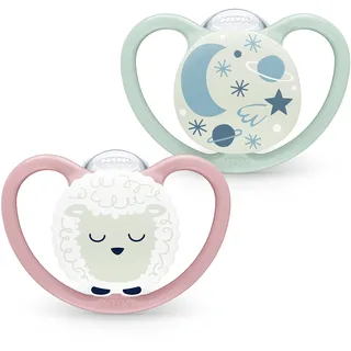 NUK Space Night Silikon 2 Stück