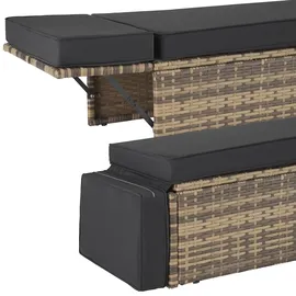Tectake tectake® Rattan Lounge Korfu 
1