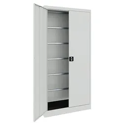 mauser Stahlschrank BF 5 PLZ  - 7035/7035 lichtgrau 95,0 x 50,0 x 195,0 cm, aufgebaut