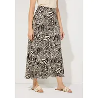 More & More Viskoserock mit Animalprint