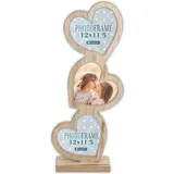 ZEP Frida 3x12x11,5 Holz Rahmen mit 3 Herzen RE333