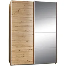 Rauch Schwebetürenschrank 136 x 197 x 61 cm Eiche Artisan/Braun