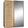 Rauch Schwebetürenschrank 136 x 197 x 61 cm Eiche Artisan/Braun