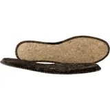 BERGAL LAMBSKIN 1 Paar Premium Lammfell-Sohlen aus extra dickem, echtem Fell, ultra wärmende Winter-Einlagen mit Kork-Isolierschicht, warme Thermosohle, natürliche Schaffell Schuheinlagen, Gr. 36